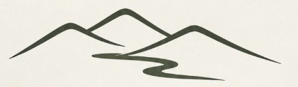 Mountain and river logo